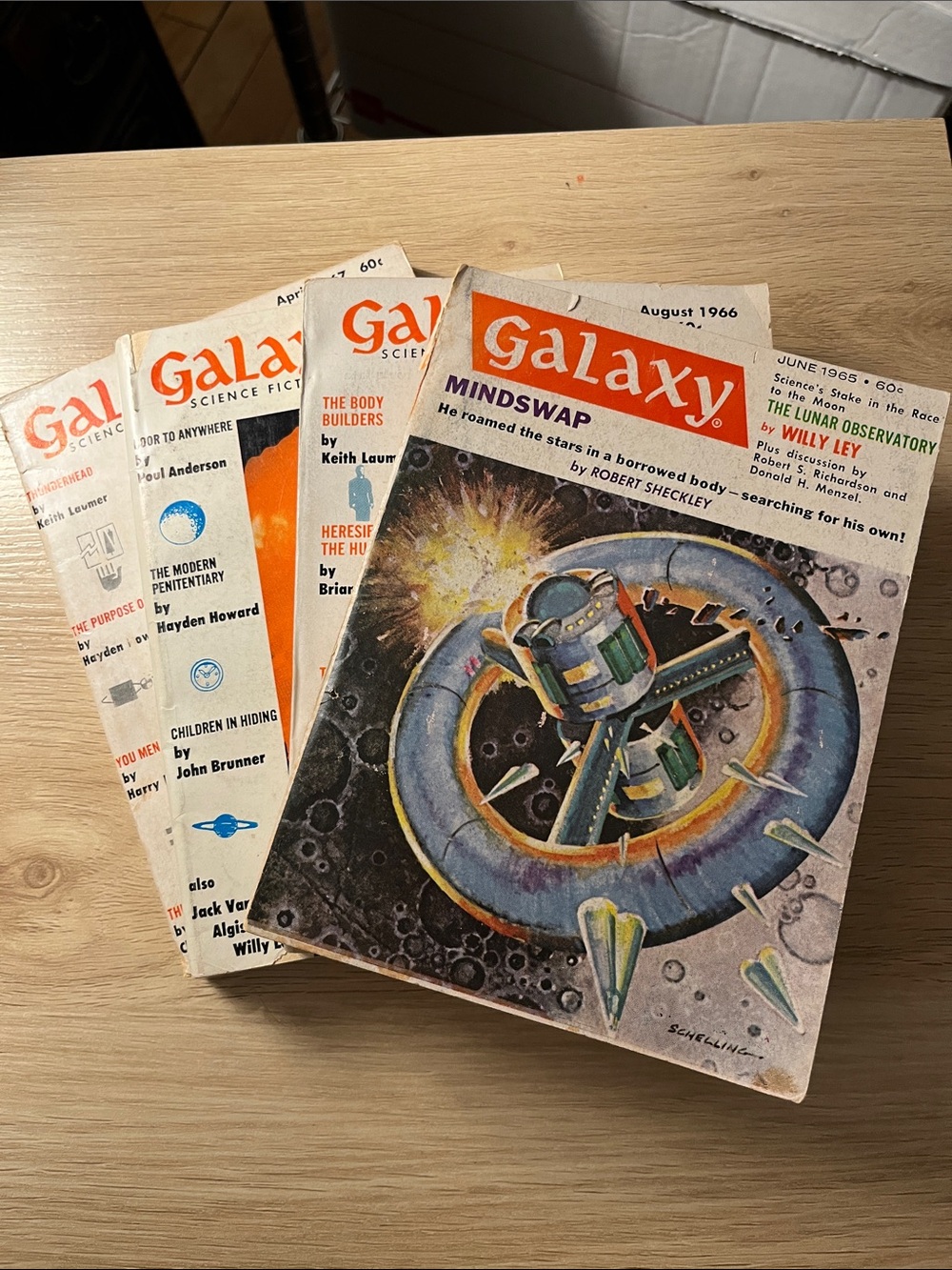 Vintage Galaxy Science Fiction Magazine Lot of 4